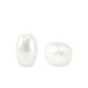 Imitation freshwater pearls rice 4x6mm White